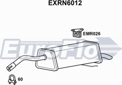 EuroFlo EXRN6012 - Глушник вихлопних газів кінцевий autocars.com.ua
