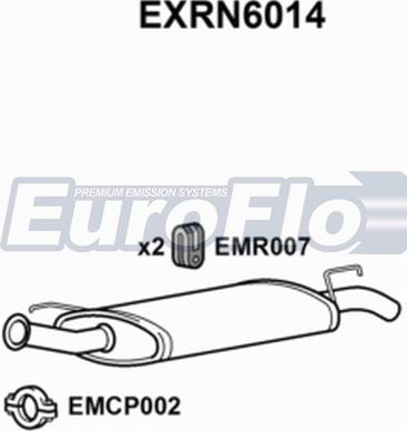 EuroFlo EXRN6014 - Глушник вихлопних газів кінцевий autocars.com.ua