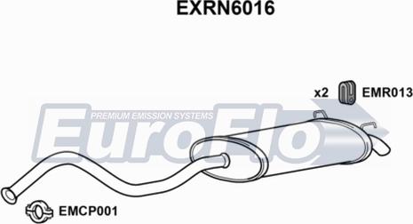 EuroFlo EXRN6016 - Глушник вихлопних газів кінцевий autocars.com.ua