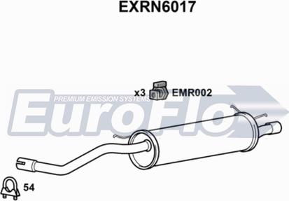EuroFlo EXRN6017 - Глушник вихлопних газів кінцевий autocars.com.ua