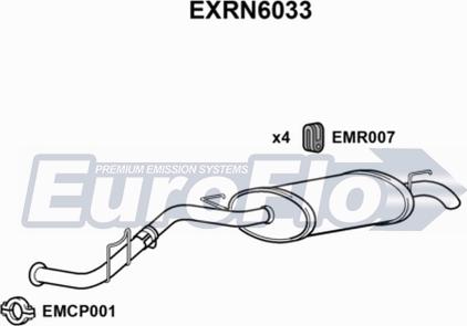 EuroFlo EXRN6033 - Глушник вихлопних газів кінцевий autocars.com.ua