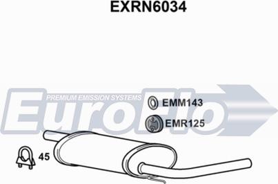 EuroFlo EXRN6034 - Глушник вихлопних газів кінцевий autocars.com.ua