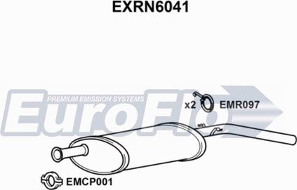 EuroFlo EXRN6041 - Глушник вихлопних газів кінцевий autocars.com.ua