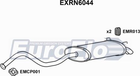 EuroFlo EXRN6044 - Глушник вихлопних газів кінцевий autocars.com.ua