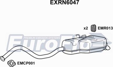 EuroFlo EXRN6047 - Глушник вихлопних газів кінцевий autocars.com.ua