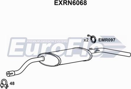 EuroFlo EXRN6068 - Глушник вихлопних газів кінцевий autocars.com.ua