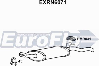 EuroFlo EXRN6071 - Глушник вихлопних газів кінцевий autocars.com.ua