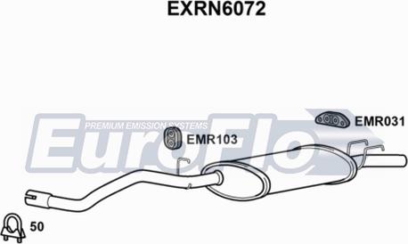 EuroFlo EXRN6072 - Глушник вихлопних газів кінцевий autocars.com.ua