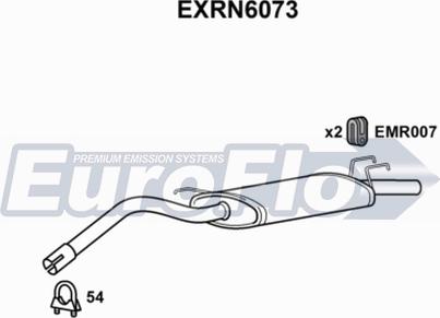 EuroFlo EXRN6073 - Глушник вихлопних газів кінцевий autocars.com.ua