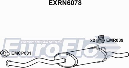 EuroFlo EXRN6078 - Глушник вихлопних газів кінцевий autocars.com.ua