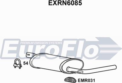 EuroFlo EXRN6085 - Глушник вихлопних газів кінцевий autocars.com.ua