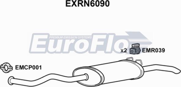 EuroFlo EXRN6090 - Глушник вихлопних газів кінцевий autocars.com.ua