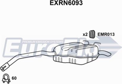 EuroFlo EXRN6093 - Глушник вихлопних газів кінцевий autocars.com.ua