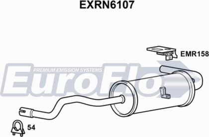 EuroFlo EXRN6107 - Глушник вихлопних газів кінцевий autocars.com.ua