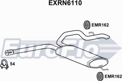 EuroFlo EXRN6110 - Глушник вихлопних газів кінцевий autocars.com.ua