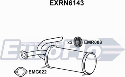 EuroFlo EXRN6143 - Глушитель выхлопных газов, конечный autodnr.net