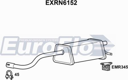 EuroFlo EXRN6152 - Глушник вихлопних газів кінцевий autocars.com.ua
