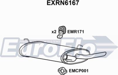 EuroFlo EXRN6167 - Глушник вихлопних газів кінцевий autocars.com.ua