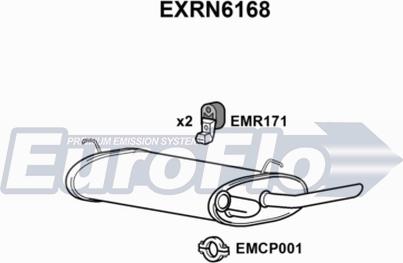 EuroFlo EXRN6168 - Глушник вихлопних газів кінцевий autocars.com.ua