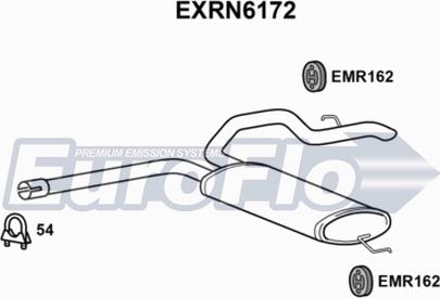 EuroFlo EXRN6172 - Глушник вихлопних газів кінцевий autocars.com.ua