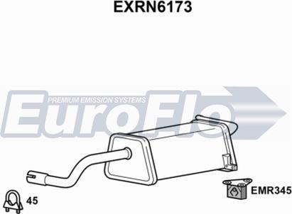 EuroFlo EXRN6173 - Глушник вихлопних газів кінцевий autocars.com.ua