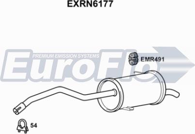 EuroFlo EXRN6177 - Глушник вихлопних газів кінцевий autocars.com.ua