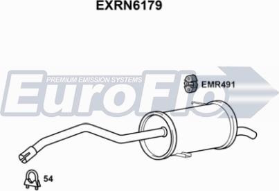 EuroFlo EXRN6179 - Глушник вихлопних газів кінцевий autocars.com.ua