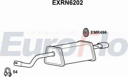 EuroFlo EXRN6202 - Вкладиш глушника, глушник вихлопних газів кінцевий autocars.com.ua