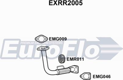 EuroFlo EXRR2005 - Труба вихлопного газу autocars.com.ua