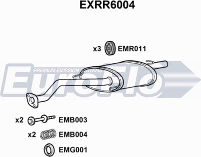 EuroFlo EXRR6004 - Глушник вихлопних газів кінцевий autocars.com.ua