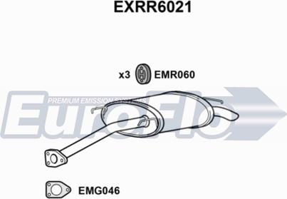 EuroFlo EXRR6021 - Глушник вихлопних газів кінцевий autocars.com.ua