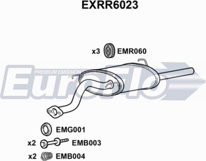 EuroFlo EXRR6023 - Глушник вихлопних газів кінцевий autocars.com.ua