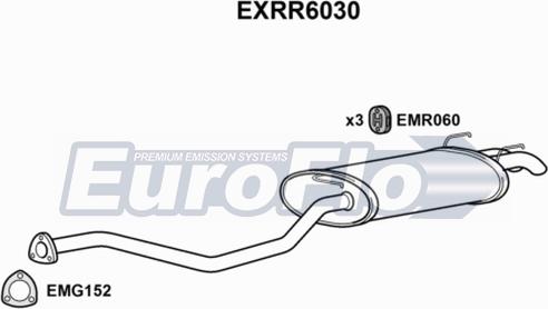 EuroFlo EXRR6030 - Глушник вихлопних газів кінцевий autocars.com.ua