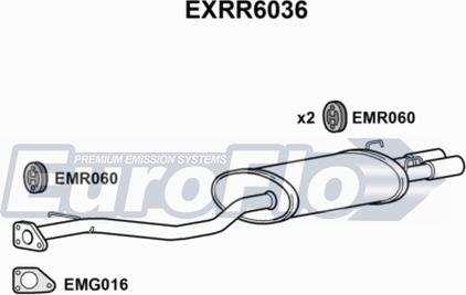 EuroFlo EXRR6036 - Глушник вихлопних газів кінцевий autocars.com.ua