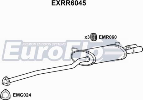 EuroFlo EXRR6045 - Глушник вихлопних газів кінцевий autocars.com.ua