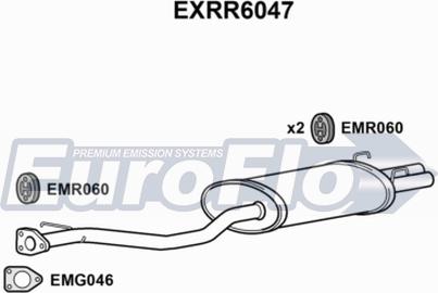 EuroFlo EXRR6047 - Глушник вихлопних газів кінцевий autocars.com.ua