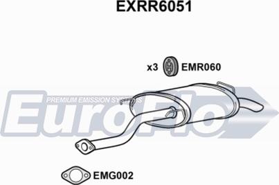 EuroFlo EXRR6051 - Глушник вихлопних газів кінцевий autocars.com.ua