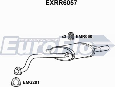 EuroFlo EXRR6057 - Глушник вихлопних газів кінцевий autocars.com.ua