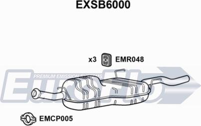 EuroFlo EXSB6000 - Глушник вихлопних газів кінцевий autocars.com.ua