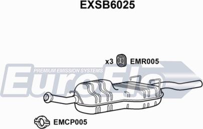 EuroFlo EXSB6025 - Глушник вихлопних газів кінцевий autocars.com.ua