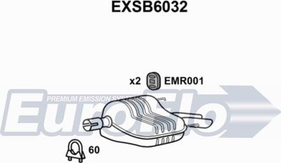 EuroFlo EXSB6032 - Глушник вихлопних газів кінцевий autocars.com.ua