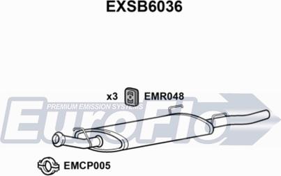 EuroFlo EXSB6036 - Глушник вихлопних газів кінцевий autocars.com.ua