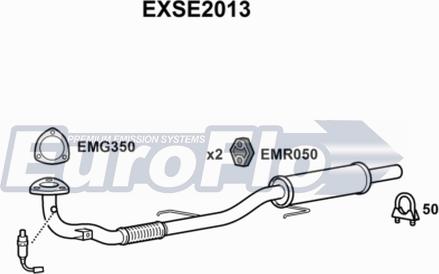 EuroFlo EXSE2013 - Труба вихлопного газу autocars.com.ua