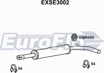 EuroFlo EXSE3002 - Средний глушитель выхлопных газов autodnr.net