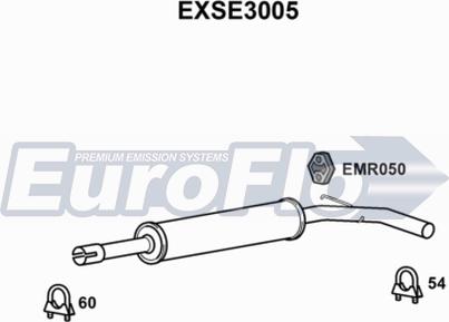 EuroFlo EXSE3005 - Середній глушник вихлопних газів autocars.com.ua