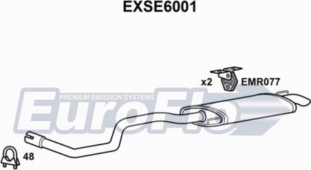 EuroFlo EXSE6001 - Глушник вихлопних газів кінцевий autocars.com.ua