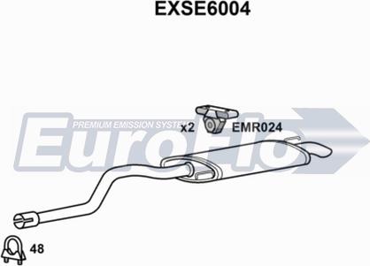 EuroFlo EXSE6004 - Глушник вихлопних газів кінцевий autocars.com.ua