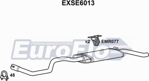 EuroFlo EXSE6013 - Глушник вихлопних газів кінцевий autocars.com.ua