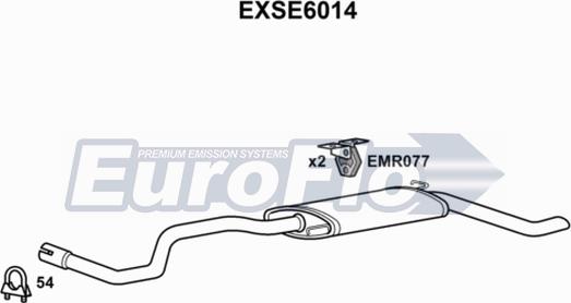 EuroFlo EXSE6014 - Глушник вихлопних газів кінцевий autocars.com.ua