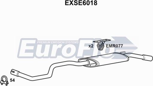 EuroFlo EXSE6018 - Глушник вихлопних газів кінцевий autocars.com.ua